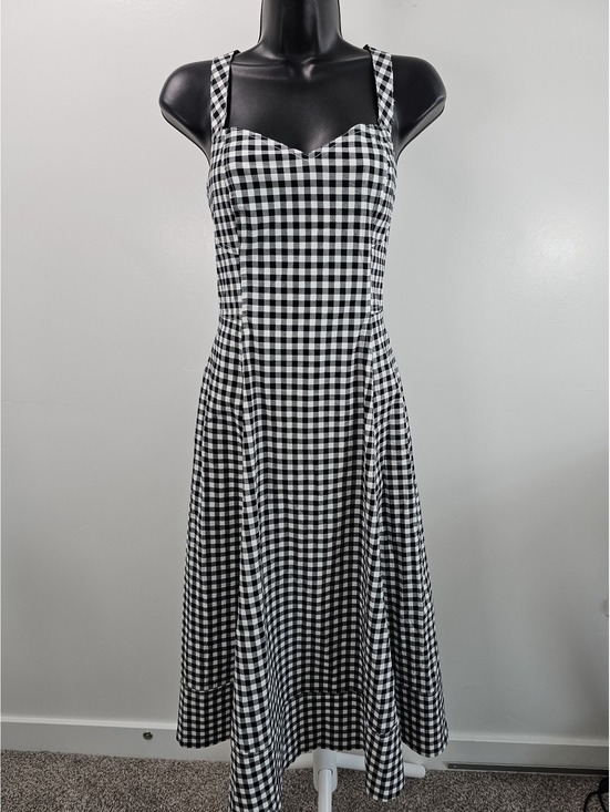 Avec Les Filles Dresses & Skirts - Avec Les Filles Black and White Gingham Midi